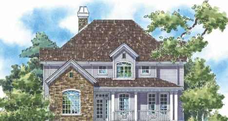 Я живу в красивом двухэтажном доме с видом на Волгу