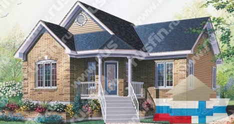 дом в два этажа и четырьмя комнатами