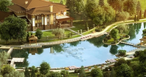 Большой благоустроенный дом у озера Байкал