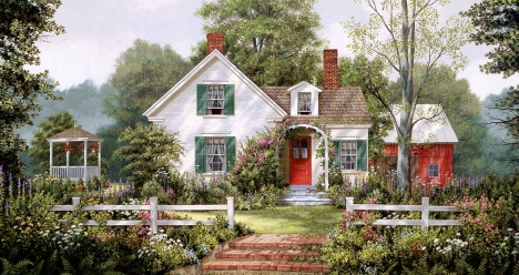 Свой дом на природе,где живет моя семья, много животных, гар