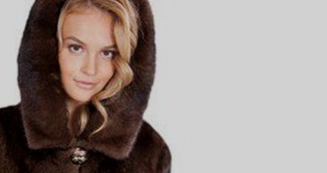 Красивая норковая шубка