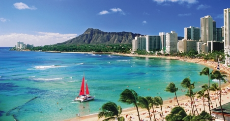 В 2017 году я провожу свой  отпуск на Гавайских островах.