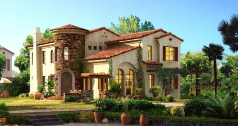 Уютный красивый дом